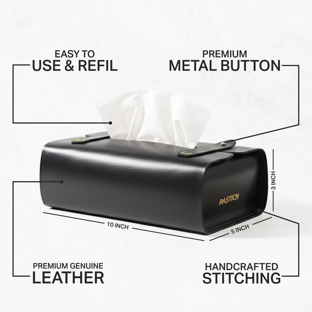 Pastich Premium Leather Tissue Box Cover