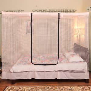 জিপার মশারি - হালকা গোলাপী